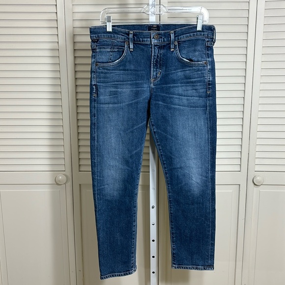 Citizens of Humanity Elsa Mid Rise Slim Fit Crop - New Moon Size 29 - Picture 4 of 15